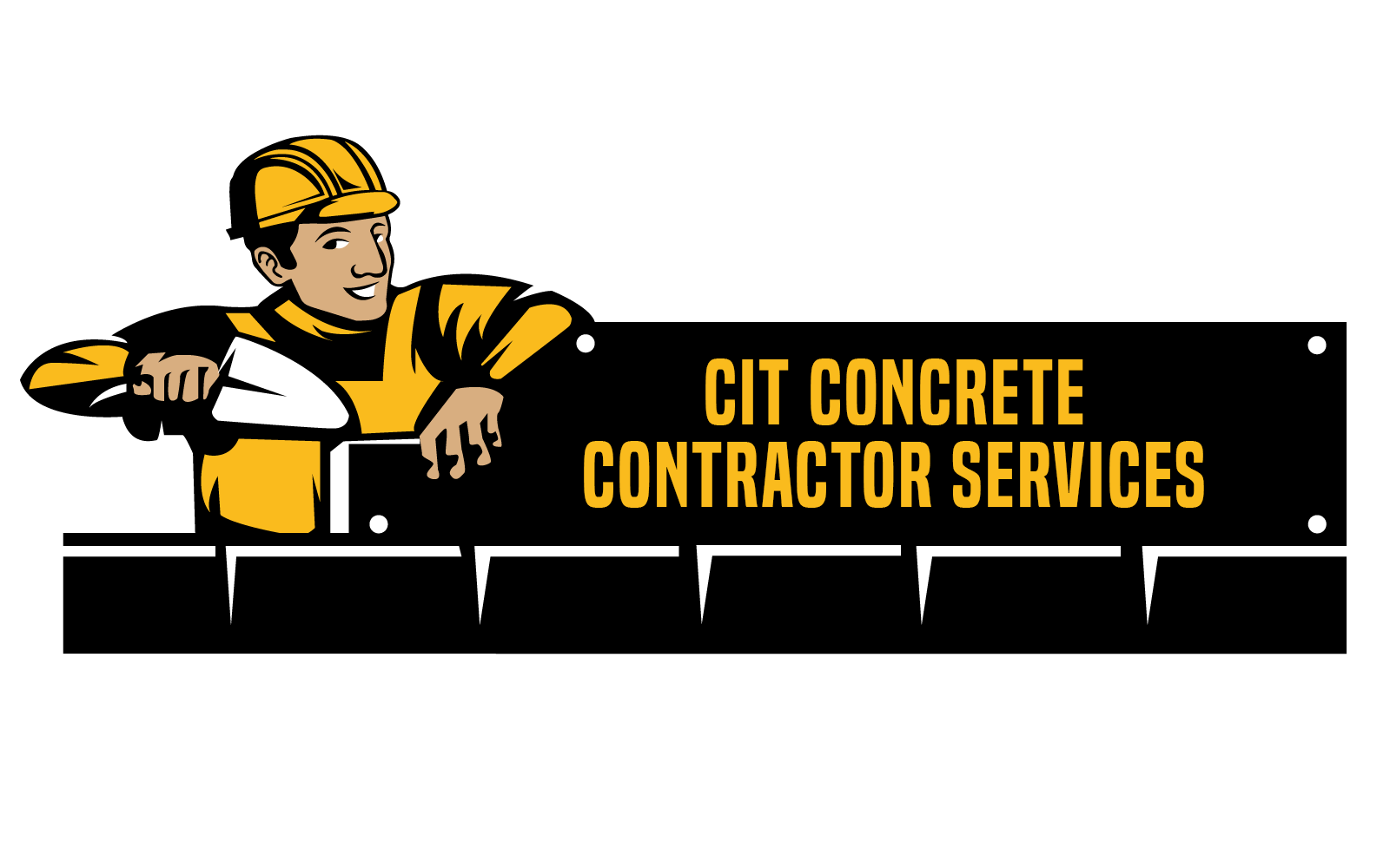 Johns Creek Concrete Contractor Services Horizontal Logo