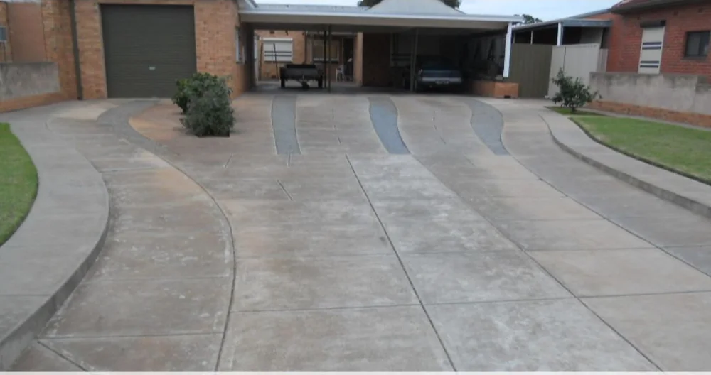 Concrete driveway project in Johns Creek GA