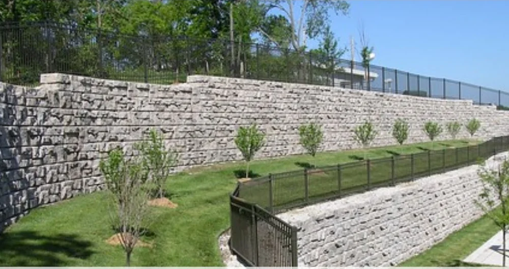 Retaining wall built in the Atlanta metro area