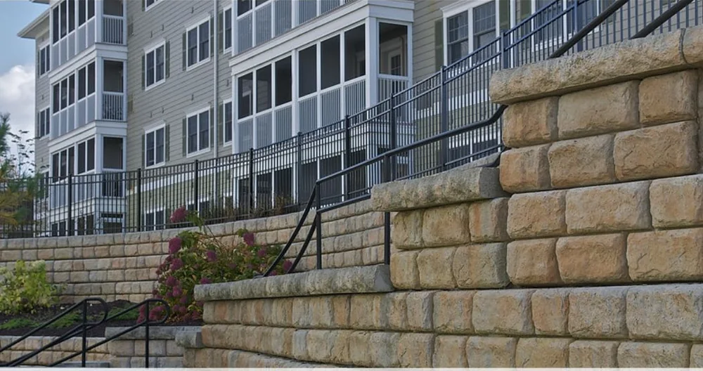 Block retaining wall in the Atlanta metro area