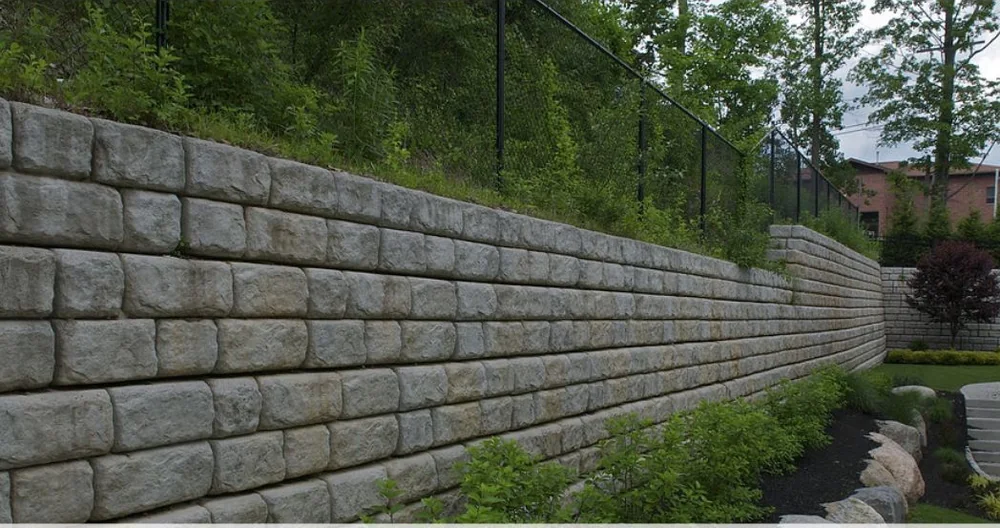 Retaining wall built in the Atlanta metro area