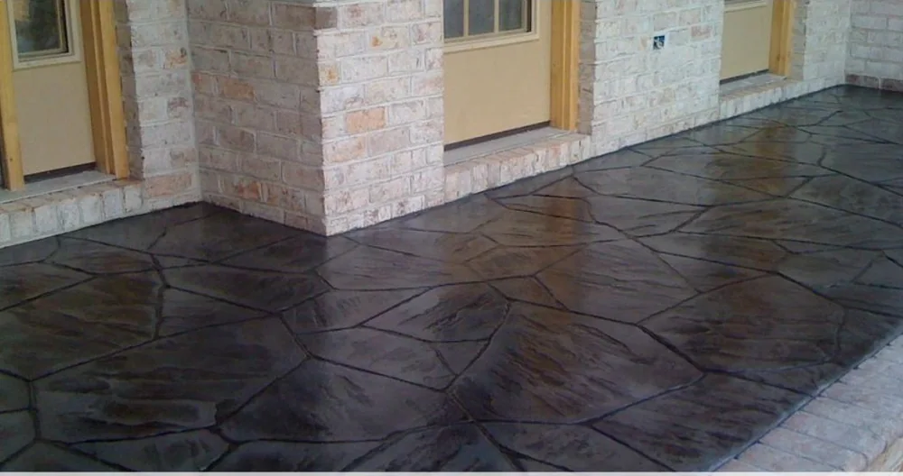 Stamped concrete patio in Johns Creek GA