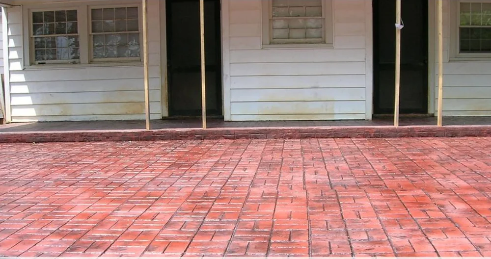 Stamped concrete project in Johns Creek GA